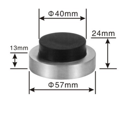 Stainless steel door stopper