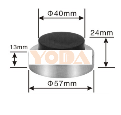 Stainless steel door stopper