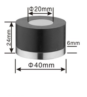 Solid stainless steel door stopper