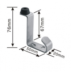 Stainless steel door stopper