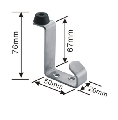 Stainless steel door stopper