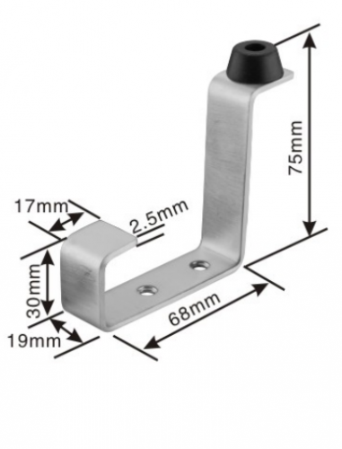 Coat hook stainless steel door stopper