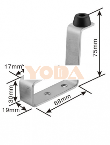 Coat hook stainless steel door stopper