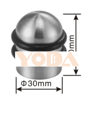 Stainless steel door stopper