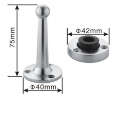 Solid stainless steel door stopper