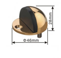 Zinc alloy stainless steel door stopper