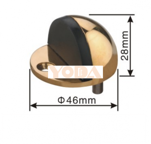 Zinc alloy stainless steel door stopper