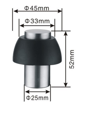 Stainless steel door stopper