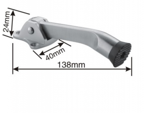 Zinc alloy stainless steel door stopper