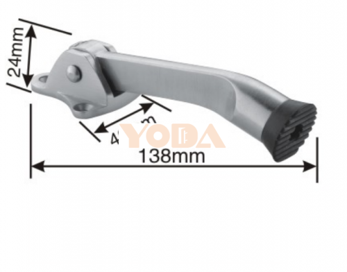 Zinc alloy stainless steel door stopper