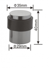 Zinc alloy stainless steel door stopper