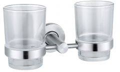 Double toothbrush cup