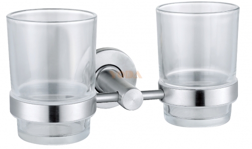 Double toothbrush cup