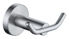 Stainless steel double coat hook