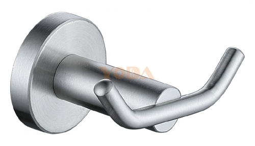 Stainless steel double coat hook