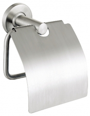 Brushed and polished toilet paper holder