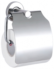 Brushed and polished toilet paper holder