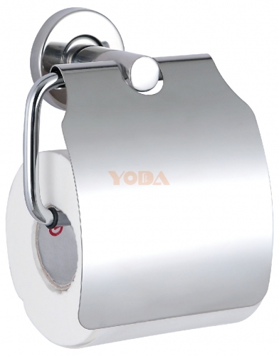 Brushed and polished toilet paper holder