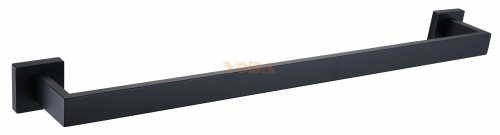 Square stainless steel towel bar