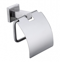 Square stainless steel toilet paper holder