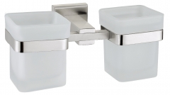 Stainless steel toothbrush holder
