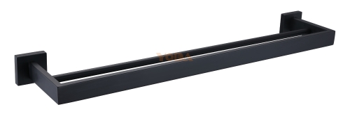 Square stainless steel towel bar