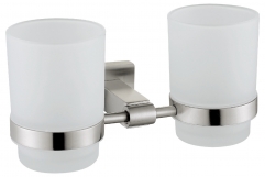 Stainless steel toilet toothbrush holder