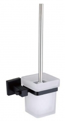 Square stainless steel toilet brush holder