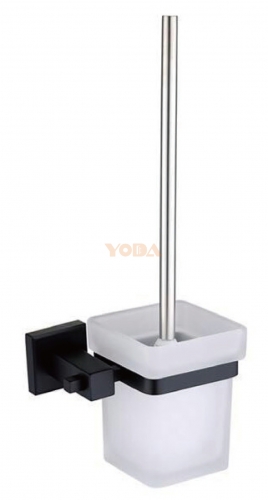 Square stainless steel toilet brush holder
