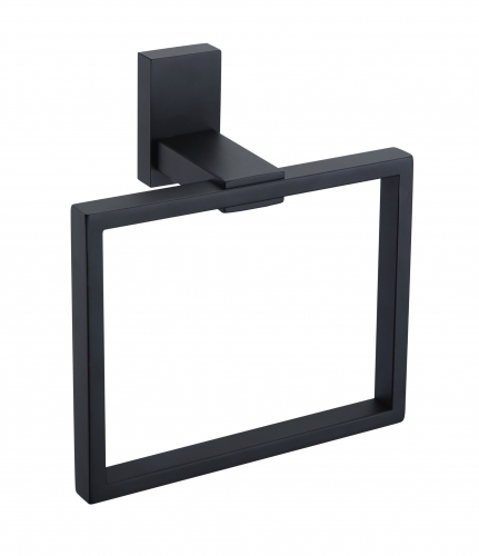 Stainless steel square toilet towel ring