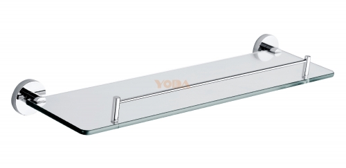 Stainless steel towel holder with glass tray