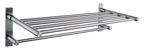 Stainless steel portable towel rack