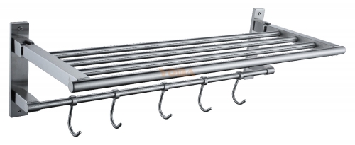 Stainless steel portable towel rack