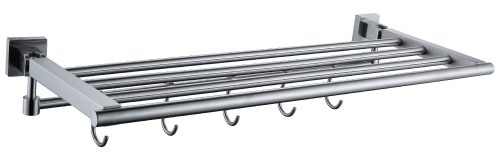 Stainless steel portable towel rack