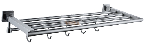 Stainless steel portable towel rack