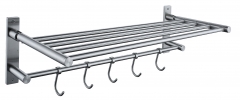Stainless steel portable towel rack