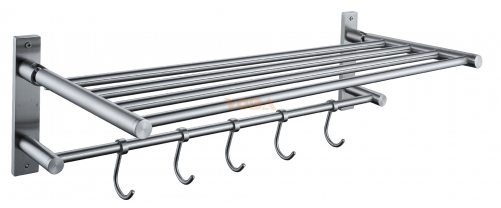 Stainless steel portable towel rack