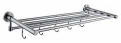 Stainless steel portable towel rack