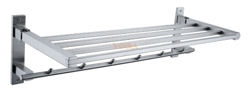 Stainless steel portable towel rack