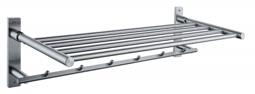 Stainless steel portable towel rack