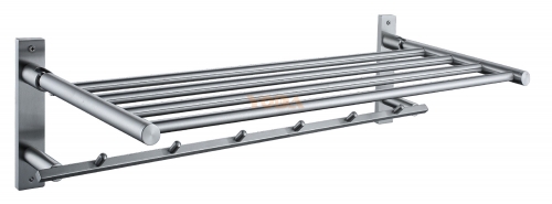 Stainless steel portable towel rack
