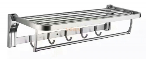 Stainless steel portable towel rack