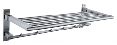 Stainless steel portable towel rack
