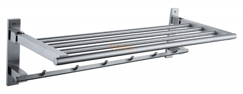 Stainless steel portable towel rack