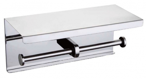 Polished Stainless steel toilet paper holder