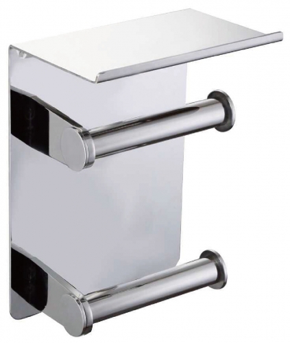 Polished Stainless steel toilet paper holder